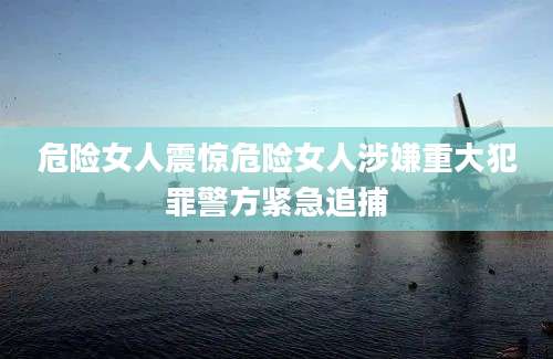 危险女人震惊危险女人涉嫌重大犯罪警方紧急追捕