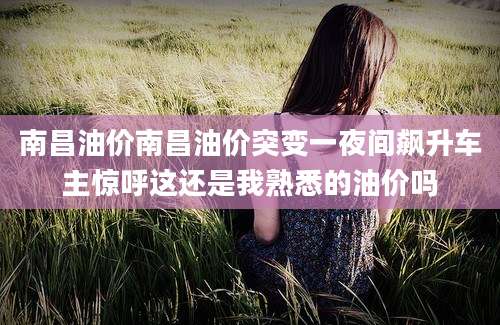 南昌油价南昌油价突变一夜间飙升车主惊呼这还是我熟悉的油价吗