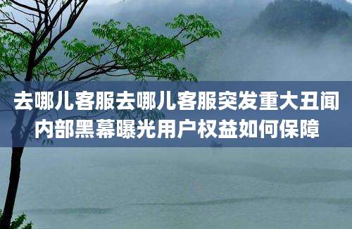 去哪儿客服去哪儿客服突发重大丑闻内部黑幕曝光用户权益如何保障