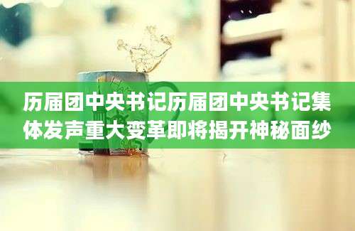 历届团中央书记历届团中央书记集体发声重大变革即将揭开神秘面纱