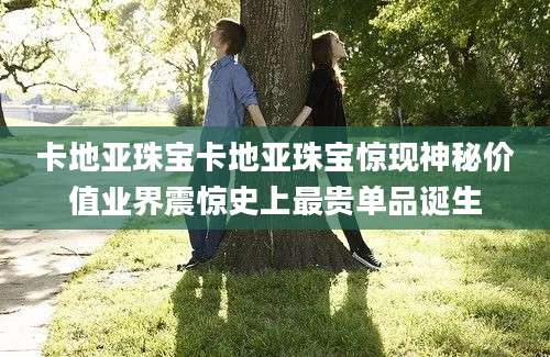 卡地亚珠宝卡地亚珠宝惊现神秘价值业界震惊史上最贵单品诞生