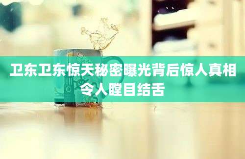 卫东卫东惊天秘密曝光背后惊人真相令人瞠目结舌