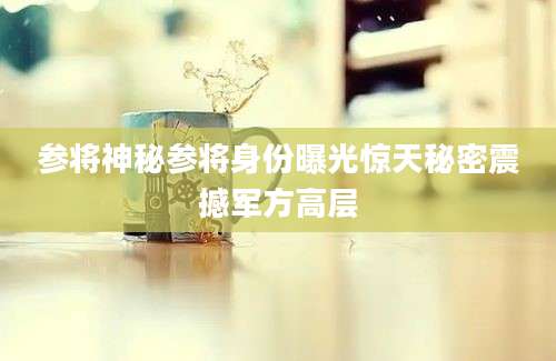 参将神秘参将身份曝光惊天秘密震撼军方高层