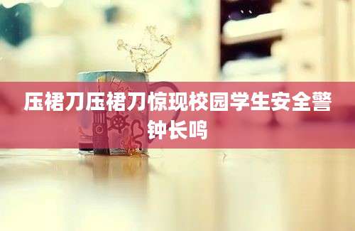 压裙刀压裙刀惊现校园学生安全警钟长鸣