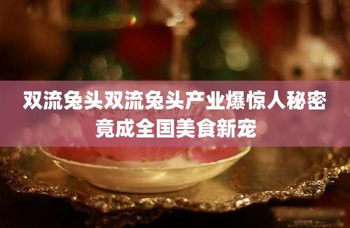 双流兔头双流兔头产业爆惊人秘密竟成全国美食新宠