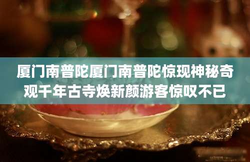 厦门南普陀厦门南普陀惊现神秘奇观千年古寺焕新颜游客惊叹不已