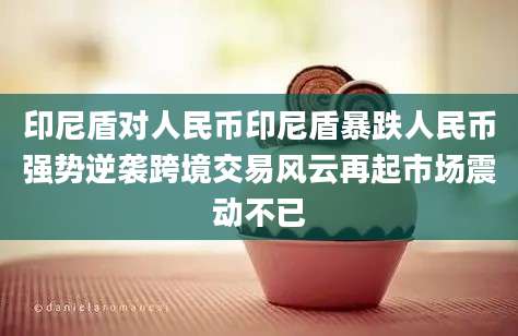 印尼盾对人民币印尼盾暴跌人民币强势逆袭跨境交易风云再起市场震动不已