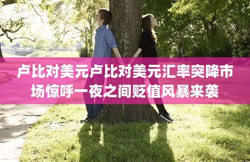 卢比对美元卢比对美元汇率突降市场惊呼一夜之间贬值风暴来袭