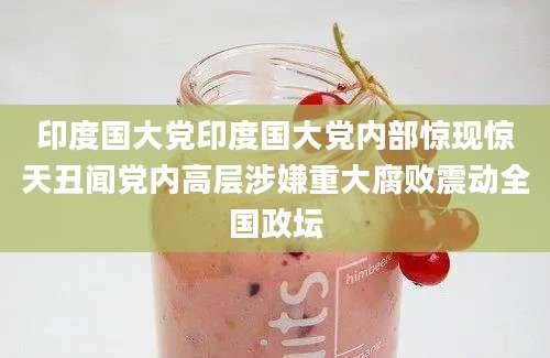 印度国大党印度国大党内部惊现惊天丑闻党内高层涉嫌重大腐败震动全国政坛