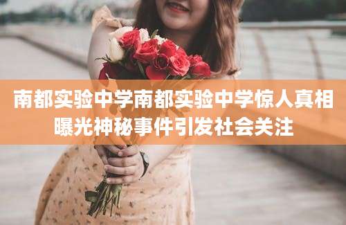 南都实验中学南都实验中学惊人真相曝光神秘事件引发社会关注