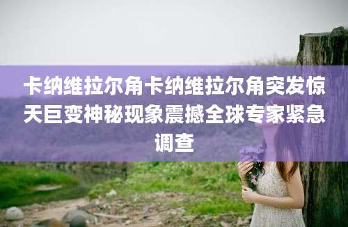 卡纳维拉尔角卡纳维拉尔角突发惊天巨变神秘现象震撼全球专家紧急调查