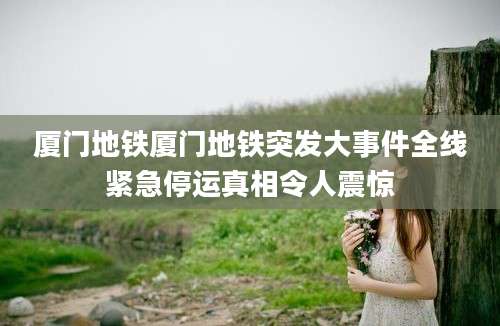 厦门地铁厦门地铁突发大事件全线紧急停运真相令人震惊